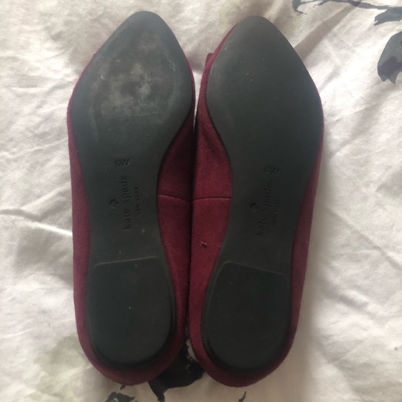 Kate Spade burgundy flats - Picture 4 of 4